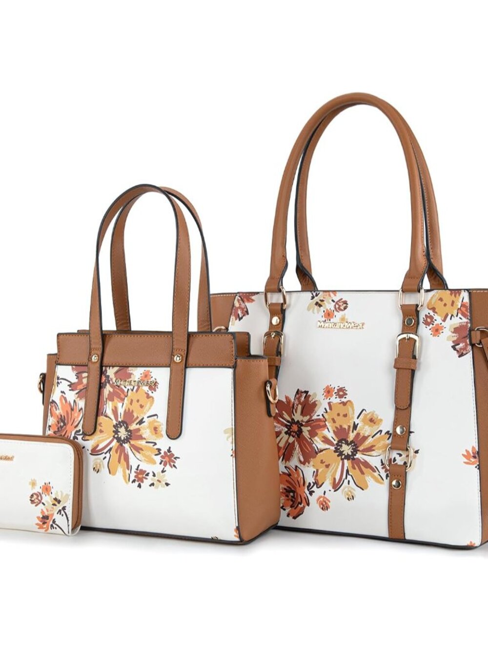 3PCS Purses for Women Tote Bag and Wallet Set Shoulder Satchel Handbags
